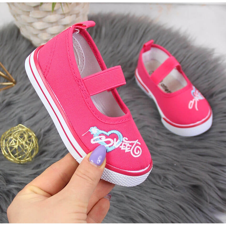 Balerinke za djevojčice s elastičnim ružičastim Atletico ružičasta 1