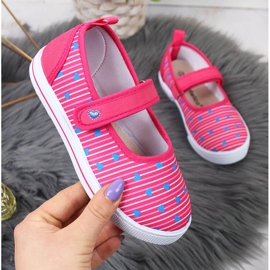 Balerinke za djevojčice s čičak Atletico ružičasta 1