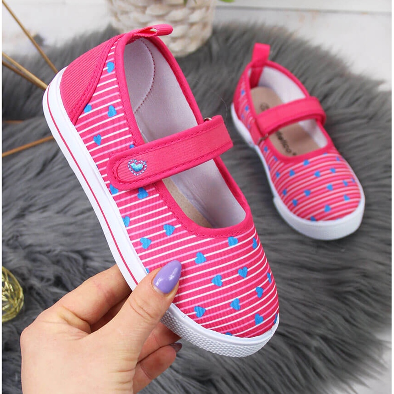 Balerinke za djevojčice s čičak Atletico ružičasta 1