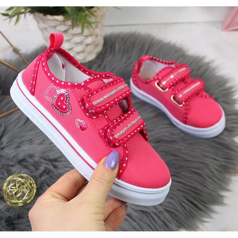 Ružičaste Atletico tenisice za djevojčice na čičak ružičasta 1