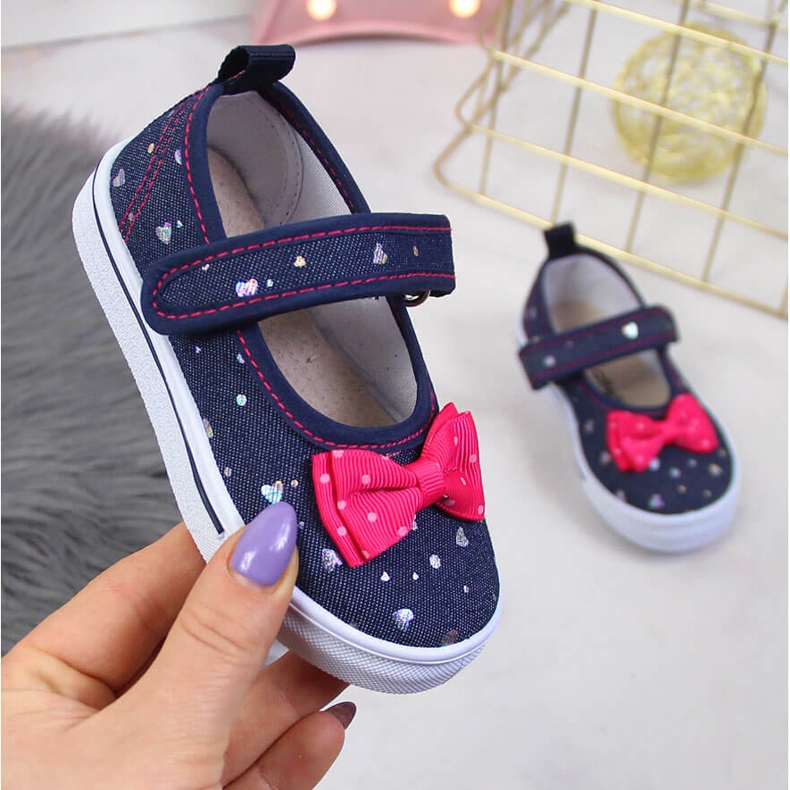 Balerinke za djevojčice s čičkom Atletico tamnoplave tamnoplava 1