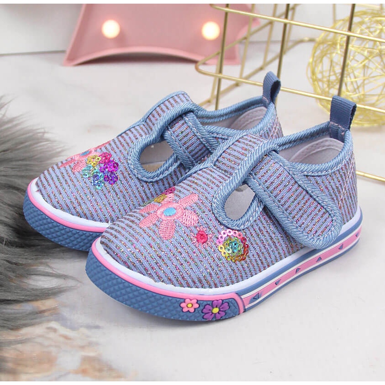 Atletico plave čičak tenisice za djevojčice plava 2