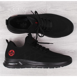 Muške crne mrežaste sportske cipele Rieker B7376-00 crna 1