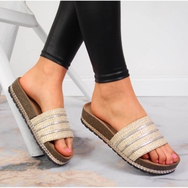 S.Barski Ženske bež papuče na platformi S. Bararski 1