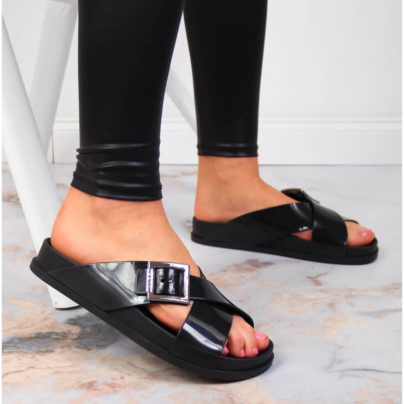 Ženske papuče meliski crne Zaxy JJ285055 crna 2