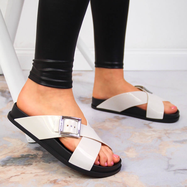 Ženske papuče meliski krem ​​Zaxy JJ285057 bež raznobojna 2