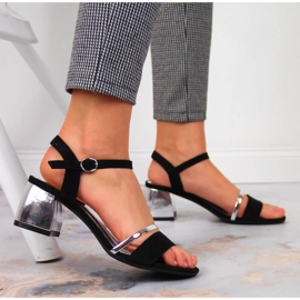 Crne i srebrne sandale na post by Sergio Leone crna srebro 2