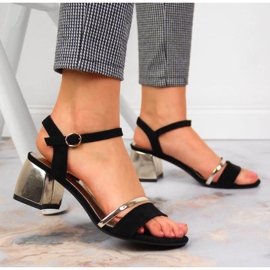 Crno-zlatne sandale na post by Sergio Leone crna zlatni 2