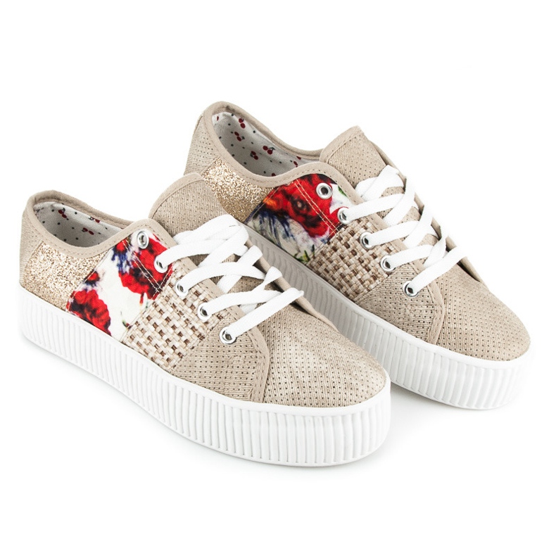 Kylie Ženske tenisice na platformu smeđa 1