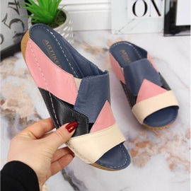 Udobne ženske papuče u boji Artiker kože raznobojna 1