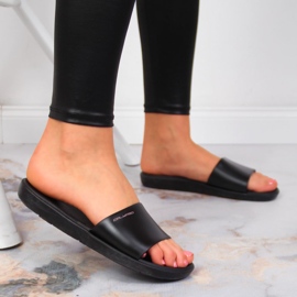 Crne Calypso ženske papuče za bazen crna 2