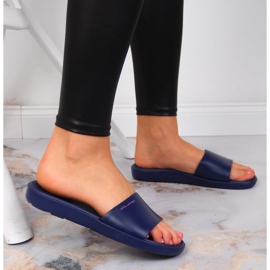 Calypso tamnoplave ženske papuče za bazen mornarsko plava 2