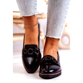 Vinceza Lakirane cipele na klin Black Melodies crno 3