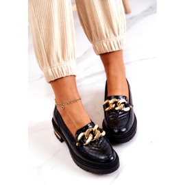 PA2 Ženske mokasinke Kožne mokasinke Crne Mollie crna 4