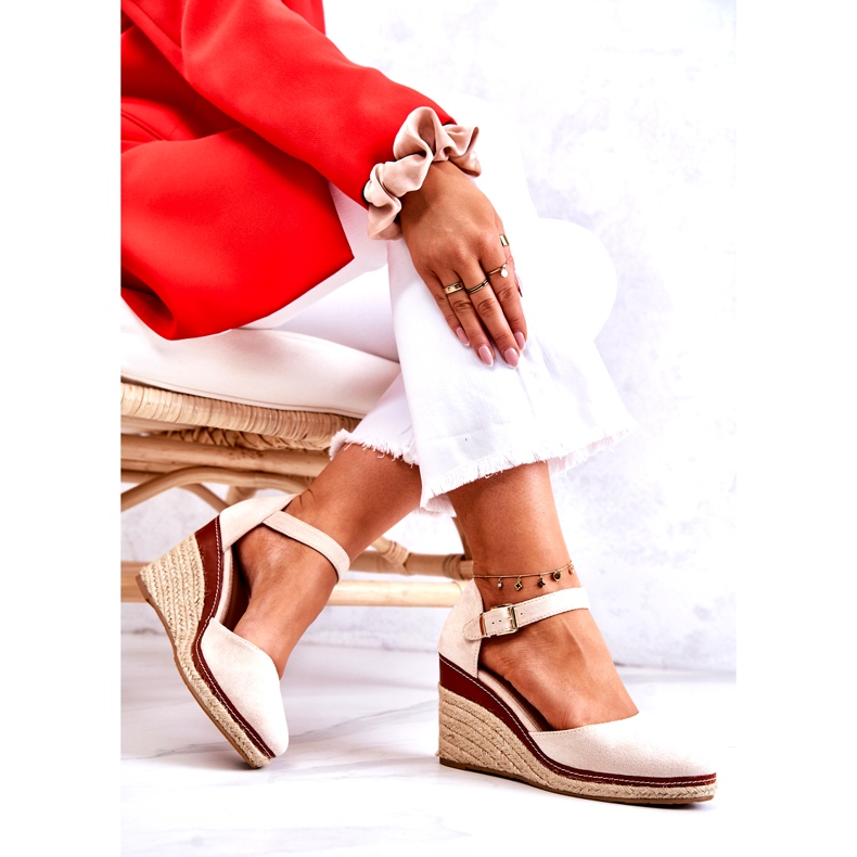 Seastar Ženske bež espadrile na klinovima Tamarill 4