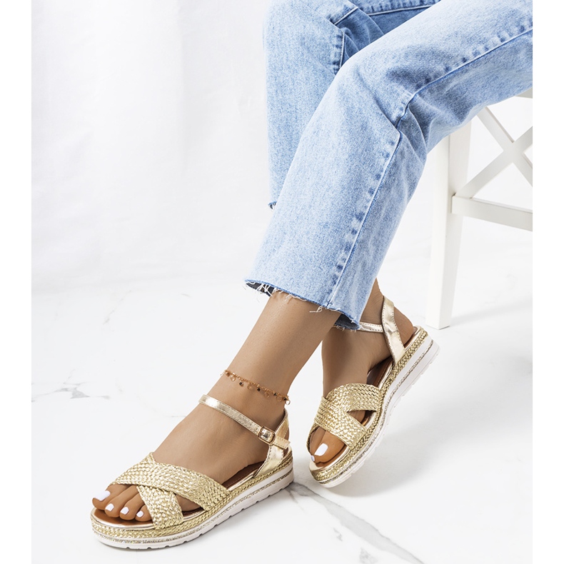 Ženske zlatne sandale Chirnside zlatni 2