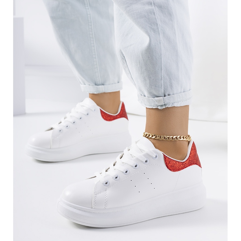 Bijele ženske tenisice Senja bijela 1