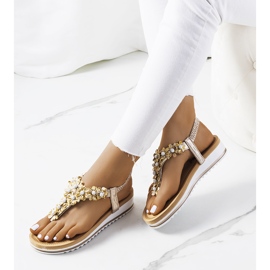 Tove zlatne ženske sandale zlatna 1