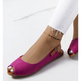 Ružičaste sandale s bene osovinom ružičasta 1