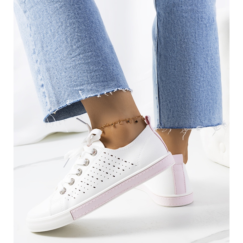 Tuuri ženske tenisice u bijeloj i ružičastoj boji bijela ružičasta 1