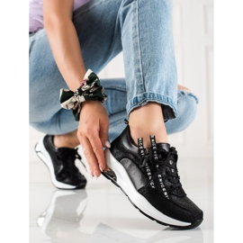 Goodin Kožne tenisice s patentnim zatvaračem crno 1