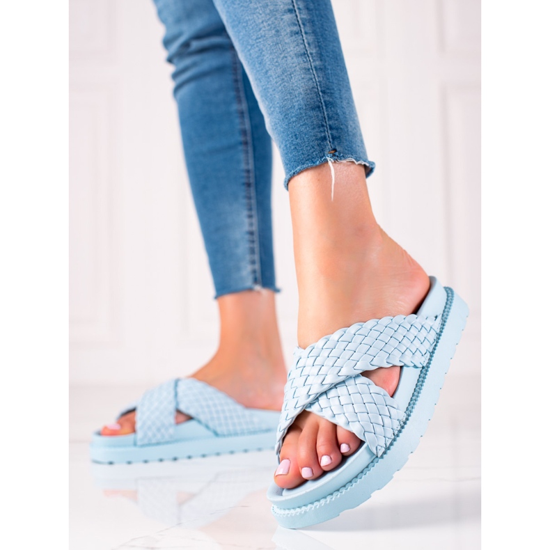 Bestelle Pletene papuče plava 1