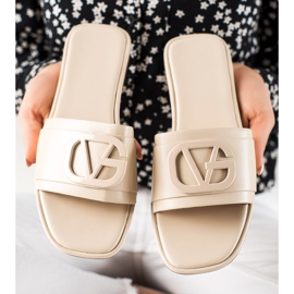 TRENDI Bež papuče 1