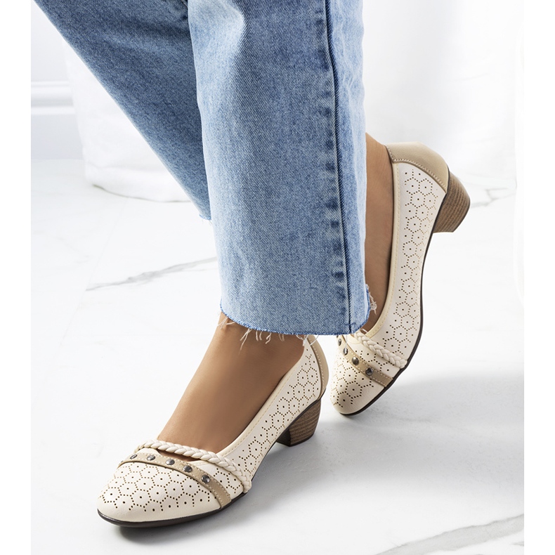 Hernandez bež ažurne pumpice 1