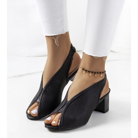 Black Rush ažurne sandale crna 1