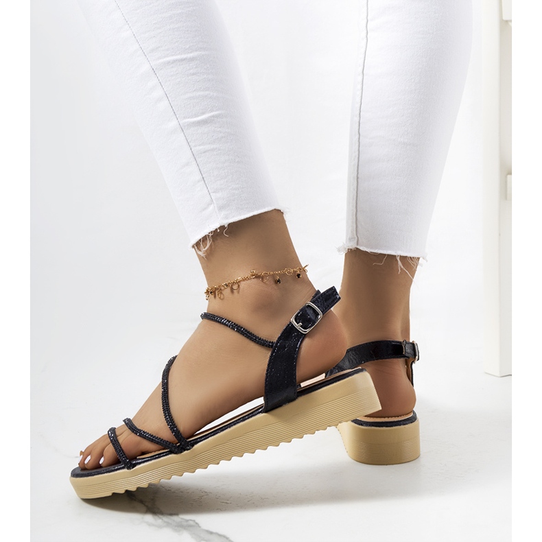 Kul. Ženske crne sandale crna 1