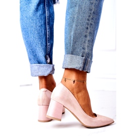 Lewski Shoes Satenske crpke s cipelama životinjskog uzorka Lewski cipele 2801 Ružičasta 4