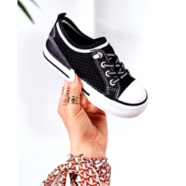 Apawwa Dječje prozračne crne dječje tenisice za djecu crna 1