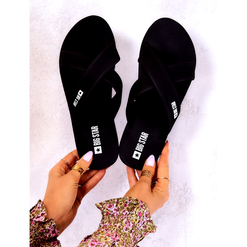 Ženske pjenaste papuče Big Star JJ274A338 crne crno 3