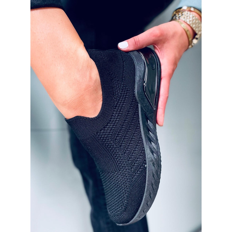 Sportske cipele Agua Black socks crno 1