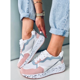 Ženske tenisice Truth bijele boje bijela plava ružičasta srebro 1