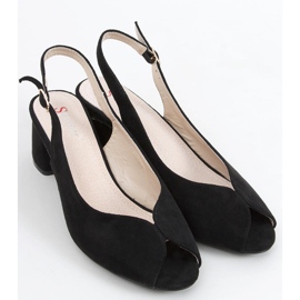 Venus crne sandale na petu crna 1