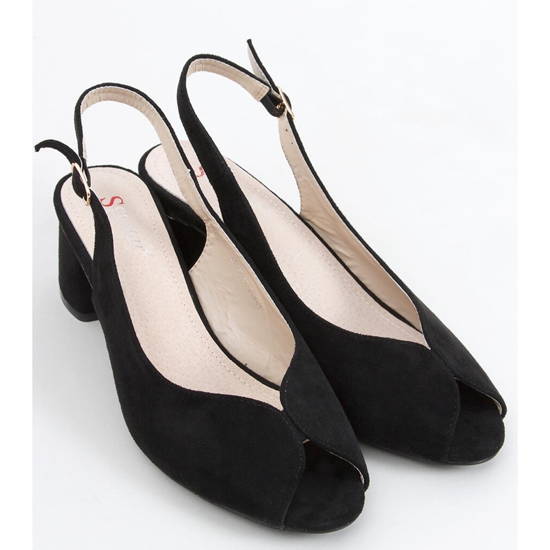 Venus crne sandale na petu crna 1