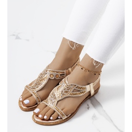 Mikayla zlatne sandale zlatni 1