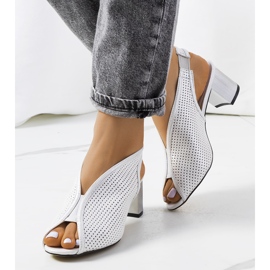 Rush srebrne ažurne sandale srebro 1