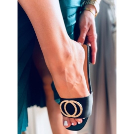 Allor Black ženske papuče crna 2