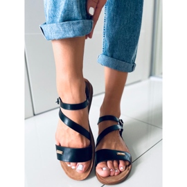 Leaf crne ženske sandale crna 2