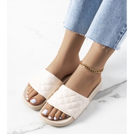 Kate bež prošivene papuče 1