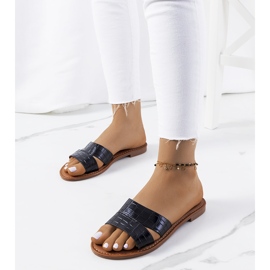 Miline elegantne crne papuče crna 1