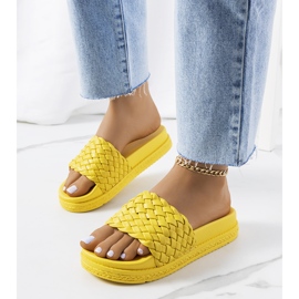 Žute papuče na platformi Kapper žuta boja 1