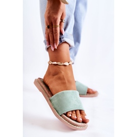 FJ1 Ženske papuče od antilopa Sunset Green zelena 1