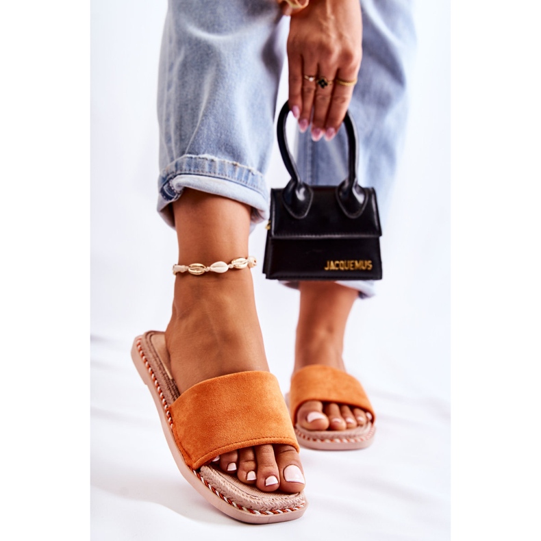 FJ1 Ženske papuče od antilopa Orange Sunset naranča 1