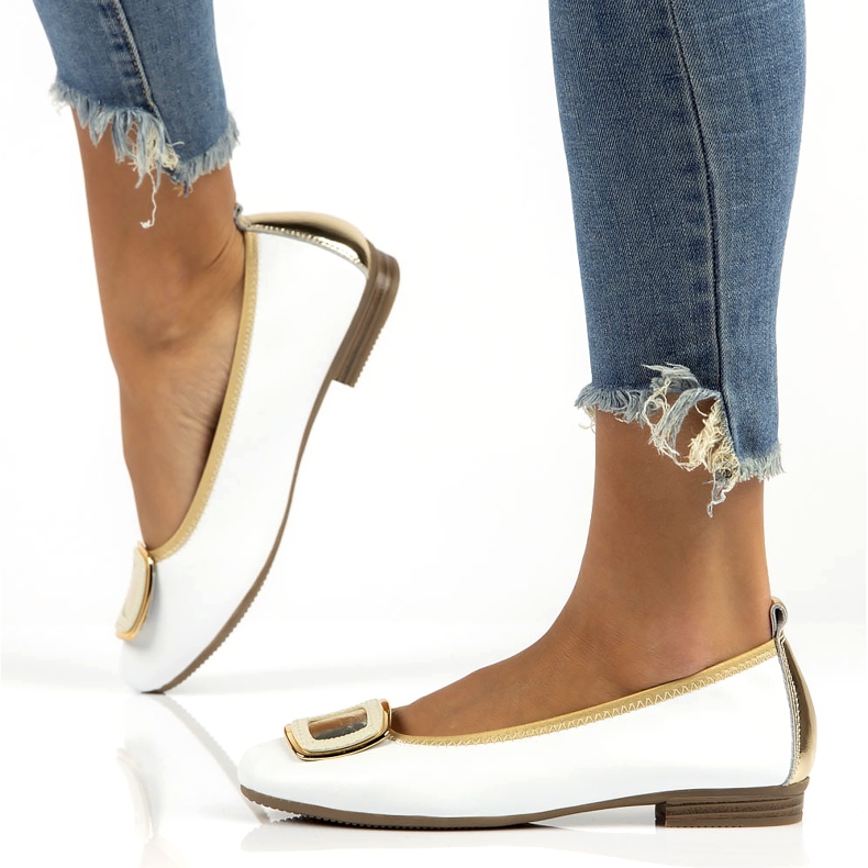 Kožne cipele s ukrasom Filippo DP3661/22 Wh bijele bijela 8