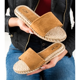 Cm Paris Ležerne bež papuče smeđa 1