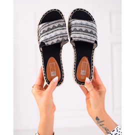 Lucky Shoes Modne papuče na platformi bež crna 1