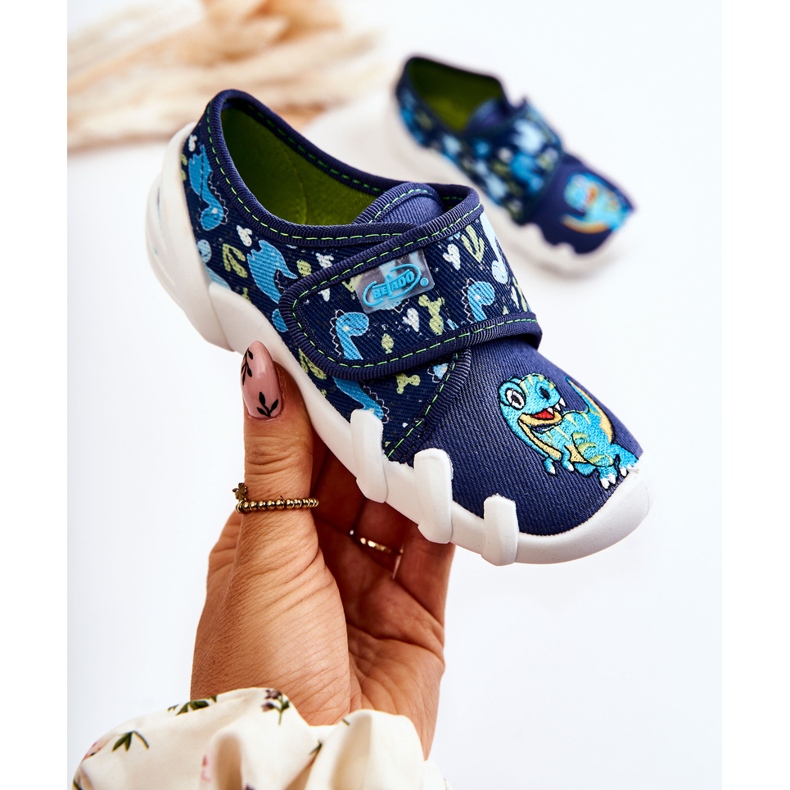 BEFADO S.A. Cipele Papuče Befado Velcro Dinosaur 273X341 Mornarsko plava 1